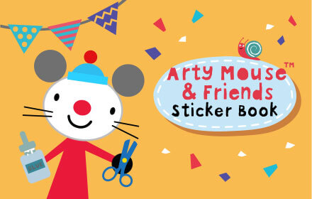 arty mouse sticker book